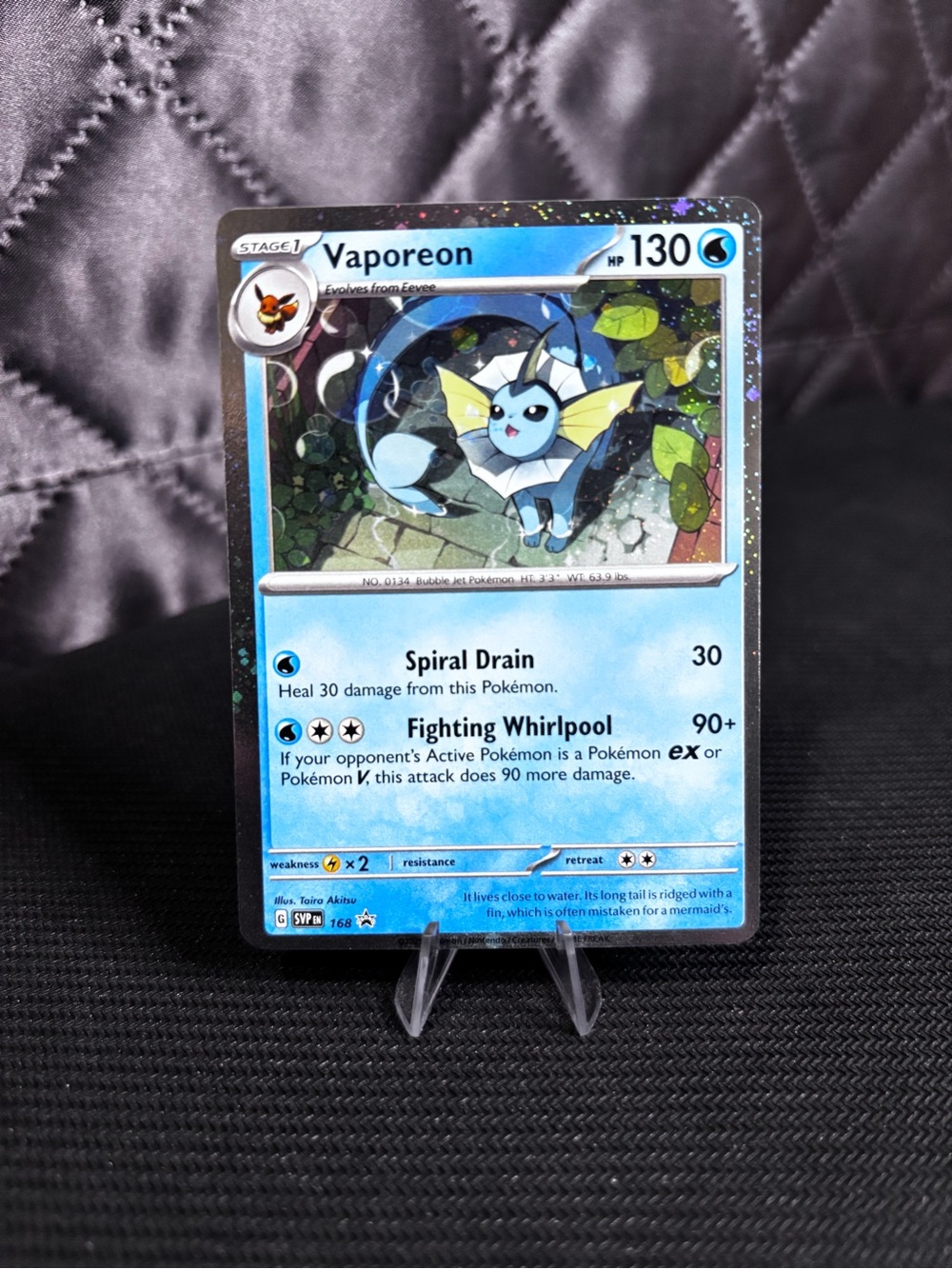 Vaporeon 168 Sv: Scarlet & Violet Promo Cosmos Holo 130 HP Pokémon TCG